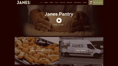 Bespoke Ecommerce build for Janes Pantry